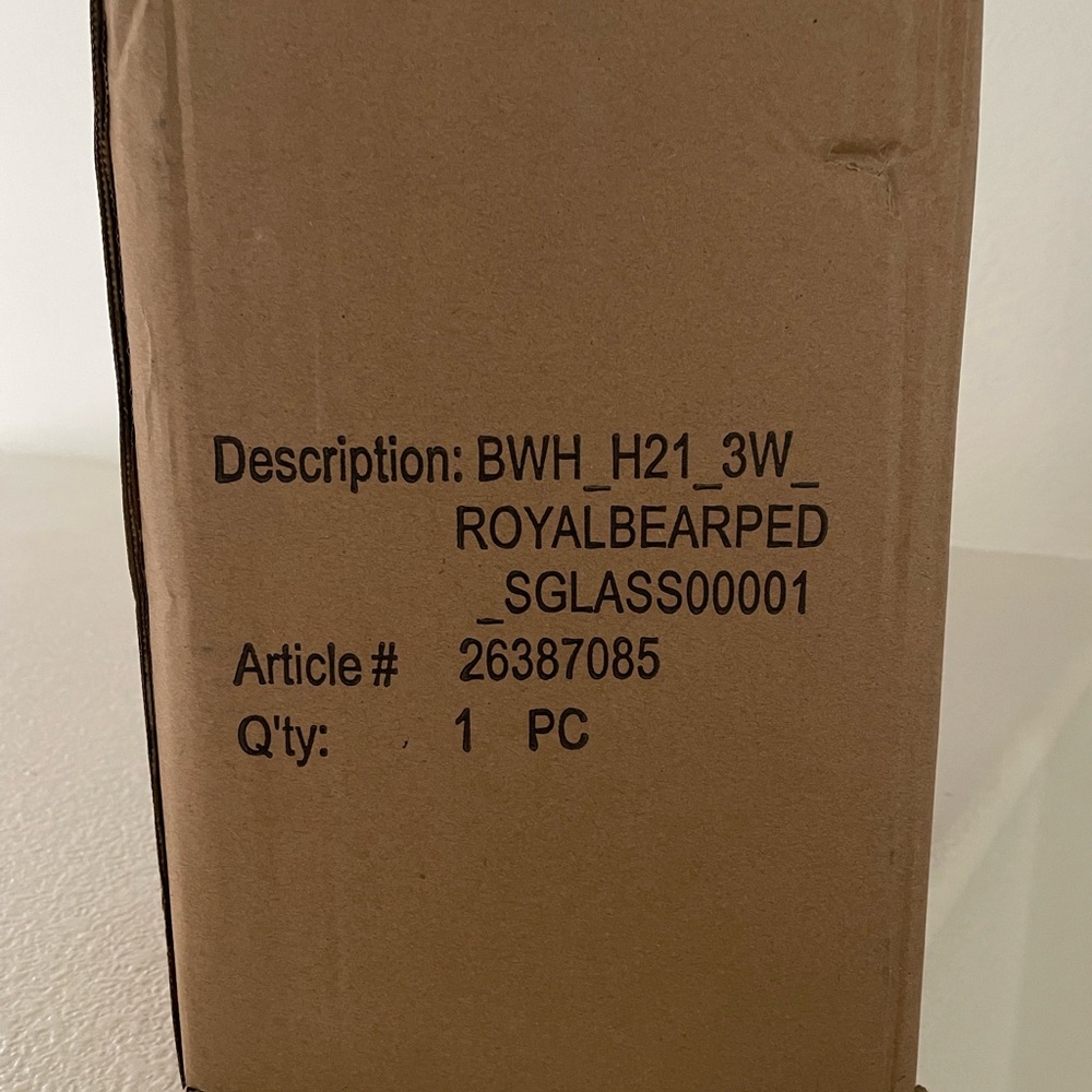 Bath & Body Works Royal Bear Glitter Pedestal Candle Holder
